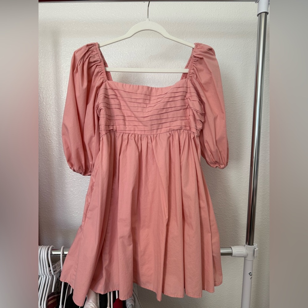 Abercrombie & Fitch Pink Smocked Dress